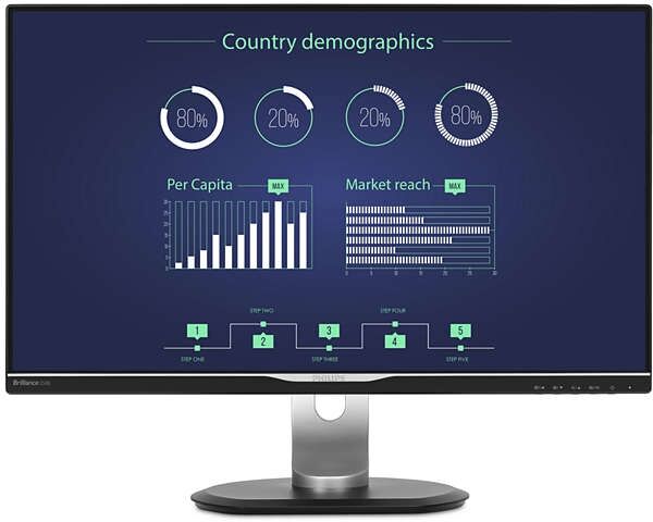 Philips Monitor PHILIPS 258B6QUEB (25'' - WQHD - LED IPS)