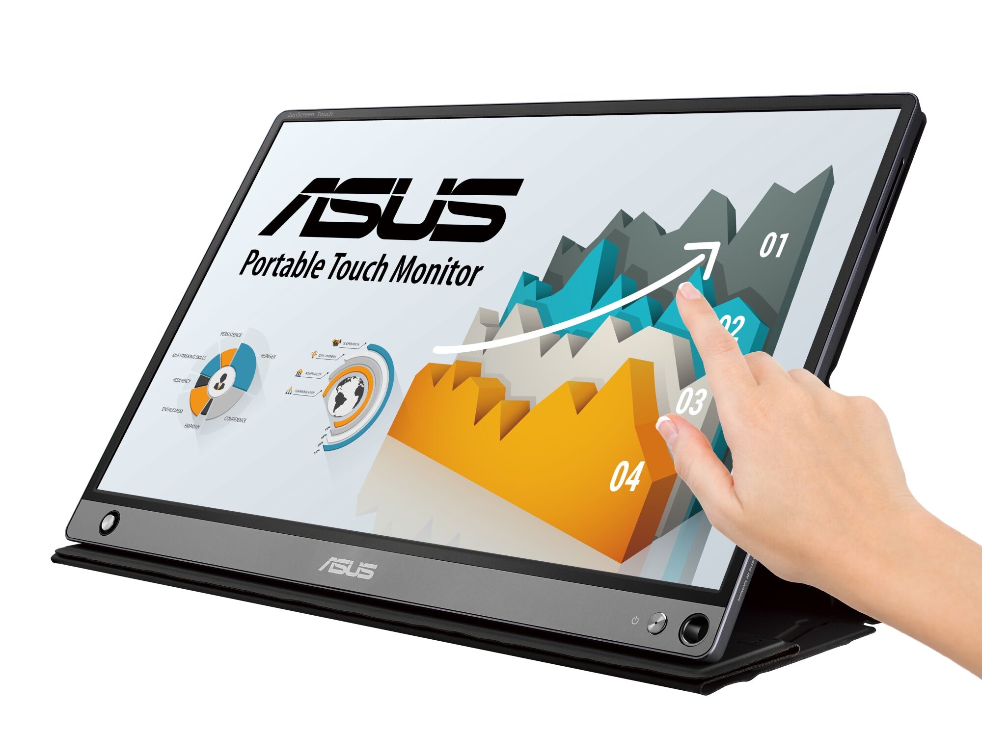 Asus ZenScreen Touch MB16AMT 15.6' kannettava USB-C näyttö