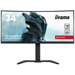 Iiyama Ecran 34 pouces Ultra wqhd 34 led-g-master Ultra Wide va Incurvé 165Hz Hub - Publicité