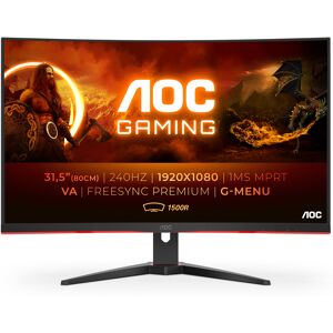 AOC G2 C32G2ZE/BK écran plat de PC 80 cm (31.5 ) 1920 x 1080 pixels Full HD LED Noir, Rouge - Neuf - Publicité