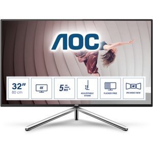 AOC U32U1 écran plat de PC 80 cm (31.5 ) 3840 x 2160 pixels 4K Ultra HD LED Noir - Neuf - Publicité