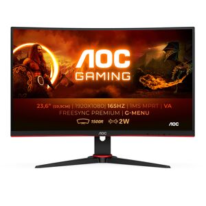 AOC G2 C24G2AE/BK écran plat de PC 59,9 cm (23.6 ) 1920 x 1080 pixels Full HD LED Noir, Rouge - Neuf - Publicité