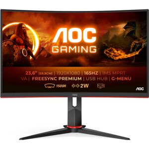 AOC G2 C24G2U/BK écran plat de PC 59,9 cm (23.6 ) 1920 x 1080 pixels Full HD LED Noir, Rouge - Neuf - Publicité