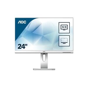AOC X24P1/GR - Ecran LED - 24" - 1920 x 1200 WUXGA - IPS - 300 cd/m² - 1000:1 - 4 ms - HDMI, DVI, DisplayPort, VGA - haut-parleurs - Publicité