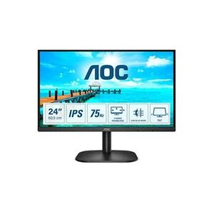 AOC 24B2XDA - Ecran LED - 24" (23.8" visualisable) - 1920 x 1080 Full HD (1080p) @ 75 Hz - IPS - 250 cd/m² - 1000:1 - 4 ms - HDMI, DVI, VGA - - Publicité