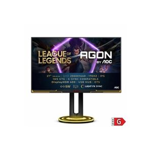 AOC Ecran PC LED Gaming AG275QXL - League of Legends Edition - AGON Series - 170 Hz 1 ms 27" Noir - Publicité