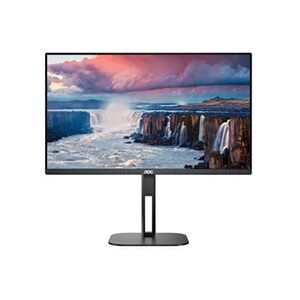 AOC 27V5C/BK - Ecran LED - 27" - 1920 x 1080 Full HD (1080p) @ 75 Hz - IPS - 300 cd/m² - 1000:1 - 4 ms - HDMI, DisplayPort, USB-C - haut-parleurs - noir - Publicité