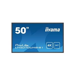 Iiyama ProLite LH5070UHB-B1 - Classe de diagonale 50" (49.5" visualisable) écran plat LCD - signalisation numérique - 4K UHD (2160p) 3840 x 2160 - noir mat - Publicité