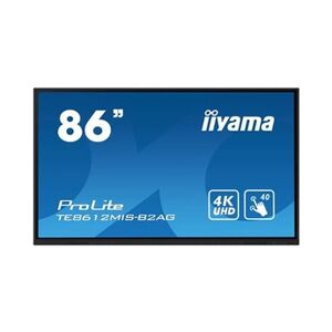 Iiyama ProLite TE8612MIS-B2AG - Classe de diagonale 86" (85.6" visualisable) écran plat LCD - signalétique numérique interactive - avec écran tactile - 4K - Publicité