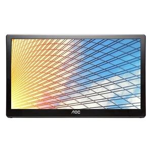 AOC E1659FWU - Ecran LED - 15.6" - portable - 1366 x 768 @ 60 Hz - TN - 200 cd/m² - 500:1 - 5 ms - USB - noir piano brillant - Publicité