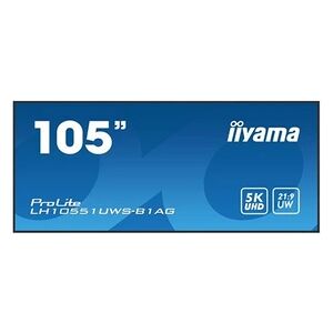 Iiyama ProLite LH10551UWS-B1AG - Classe de diagonale 105" (104.7" visualisable) écran LCD rétro-éclairé par LED - signalisation numérique - 5K UHD (2160p) - Publicité