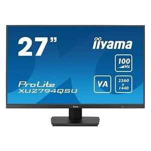 Iiyama ProLite XU2794QSU-B6 - Ecran LED - 27" - 2560 x 1440 WQHD @ 100 Hz - VA - 250 cd/m² - 4000:1 - 1 ms - HDMI, DisplayPort - haut-parleurs - noir mat - Publicité