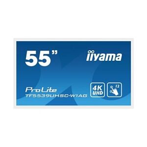 Iiyama Moniteur semi pro ProLite TF5539UHSC-W1AG 55" 4K UHD Blanc mat - Publicité