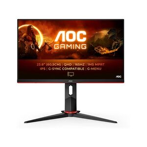 AOC Q24G2A/BK Ecran gamer 24"- IPS - QHD - 1ms - 165Hz - G-Sync compatible - Publicité