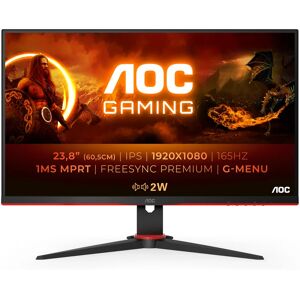 AOC G2 24G2SPAE/BK LED display 60,5 cm (23.8 ) 1920 x 1080 pixels Full HD Noir, Rouge - Neuf - Publicité