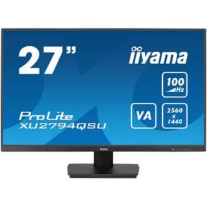 Ecran IIYAMA 27  ULTRA MINCE dalle VA 1ms 2560x1440 16:9 100Hz 250 cd/m² 1xDP 1xHDMI DisplayPort 2xUSB HPs FreeSync / XU2794QSU-B6 - Neuf - Publicité