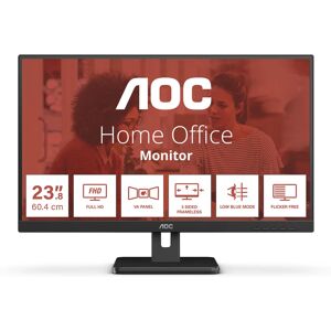 AOC 24E3UM écran plat de PC 61 cm (24 ) 1920 x 1080 pixels Full HD Noir - Neuf - Publicité