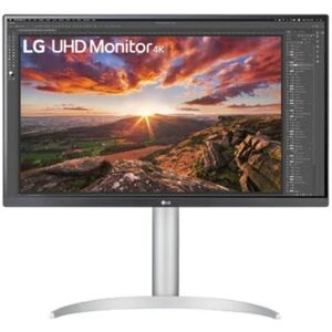 ECRAN LG 27  Blanc 27UP85NP-W.AEU IPS 16:9 UHD 4K 5ms 3840×2160 400cd/m2 2xHDMI DP 2xUSB 3.0 USB Type-C FreeSync HP2x5W Pied réglab Haut Inclinable pivot - Neuf - Publicité