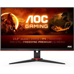 AOC G2 24G2ZE/BK LED display 60,5 cm (23.8 ) 1920 x 1080 pixels Full HD Noir, Rouge - Neuf - Publicité