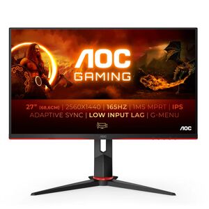 AOC Q27G2S/EU écran plat de PC 68,6 cm (27 ) 2560 x 1440 pixels Quad HD LED Noir, Rouge - Neuf - Publicité