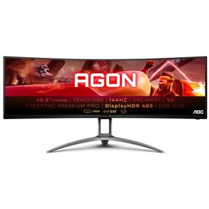 AOC AG493QCX LED Display 124 cm (48.8") 3840 x 1080 Pixels Noir, Rouge - Publicité