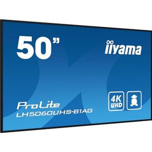 IIYAMA LH5060UHS-B1AG Affichage de Messages Carte A numérique 125,7 cm (49.5") LED WiFi 500 CD/m² 4K Ultra HD Noir Intégré dans Le processeur Android 11 24/7 - Publicité