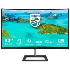 Philips E Line 322E1C/00 écran Plat de PC 80 cm (31.5") Quad HD LCD Incurvé Noir Écrans Plats de PC (80 cm (31.5"), 1920 x 1080 Pixels, Quad HD, LCD, 4 ms, Noir) - Publicité