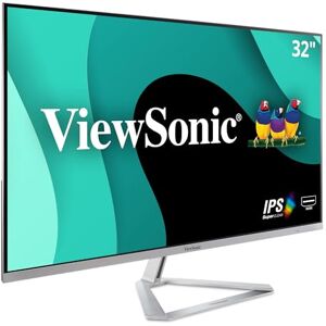 ViewSonic VX3276-MHD-2 Moniteur IPS 32" Full HD, VGA, HDMI, DisplayPort, hauts-parleurs, chassis argenté sans bords - Publicité