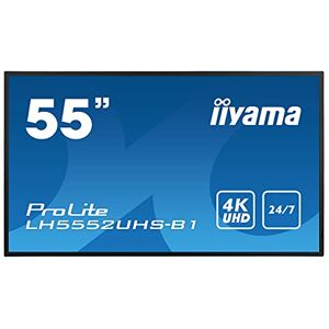IIYAMA LH5552UHS-B1 Affichage de Messages Panneau Plat de signalisation numérique 138,7 cm (54.6") VA 4K Ultra HD Noir Intégré dans Le processeur Android 8.0 - Publicité