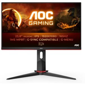 AOC Gaming 24G2SP Écran FHD 24" 165 Hz, 1 ms, FreeSync Premium (1920 x 1080, VGA, HDMI, DisplayPort) Noir/Rouge - Publicité