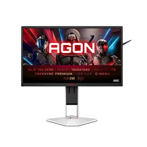 AOC Écran gaming AGON AG251Fz2e 62 cm (24,5 pouces) (DVI, HDMI, DisplayPort, hub USB, temps de réponse MPRT de 0,5 ms, 1920 x 1080 px, 240 Hz, FreeSync Premium) noir - Publicité