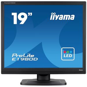 IIYAMA Ecran 19" Noir LED 5:4 1280x1024 5ms 250 CD/m VGA DVI/E1980D-B1 - Publicité