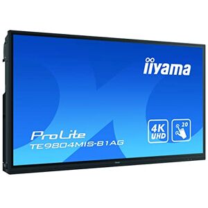 IIYAMA Prolite TE9804MIS-B1AG Écran LED Grand Format IPS 4K UHD 20 Points tactiles IR multitouch (VGA, HDMI, USB-C, USB, RS-232c, RJ45) 7H, OPS-Slot, WLAN, Android OS, Antireflet, 24/7 247,7 cm (98") - Publicité