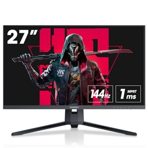 KOORUI Ecran PC Gaming 27 144hz, Résolution WQHD (2560 x 1440), 1MS, Display Port & 2X HDMI, Adaptive Sync, Noir - Publicité