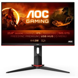 AOC 24G2ZU/BK LED Display 60,5 cm (23.8") 1920 x 1080 Pixels Full HD Noir - Publicité