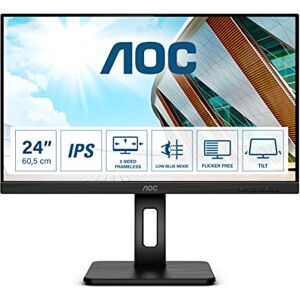 AOC Moniteur Q24P2Q 60 cm (23,8 pouces) (HDMI, DisplayPort, hub USB, temps de réponse de 4 ms, 2560x1440, 75 Hz, pivot) noir - Publicité