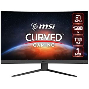 MSI Optix G27CQ4 E2 Écran PC Gaming Incurvé 27" WQHD Dalle VA 1500R, 2560x1440, 170Hz / 1ms, 16:9, FreeSync Premium DisplayPort 1.2a, HDMI 2.0b, Noir - Publicité