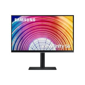Samsung Écran PC Professionnel 24'' Série S60A Noir, Dalle IPS, QHD (2560 x 1440), HDMI, Display Port, Hub USB, Pied Has et Fonction Pivot - Publicité