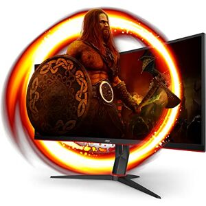 AOC Écran gaming incurvé ultrawide CU34G2X 86 cm (34 pouces) (QHD, HDMI, DisplayPort, FreeSync, temps de réponse de 1 ms, 144 Hz, 3440x1440) noir/rouge - Publicité