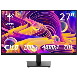 KTC Ecran PC 27 Pouces, 100Hz FHD 1080p Moniteur Gaming, VA, Freesync & G-Sync, HDR, 106% sRGB, réduction de la lumière Bleue Écran PC sans Cadre, HDMI, VGA, H27V13 - Publicité