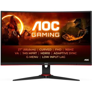 AOC G2 C27G2E/BK écran plat de PC 68,6 cm (27") 1920 x 1080 pixels Noir, Rouge - Publicité