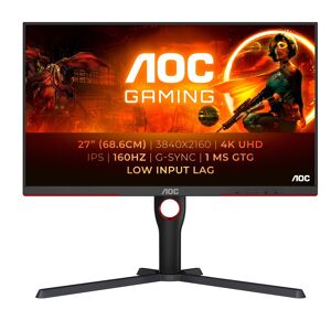 AOC G3 U27G3X/BK écran plat de PC 68,6 cm (27") 3840 x 2160 pixels 4K Ultra HD LED Noir, Rouge - Publicité