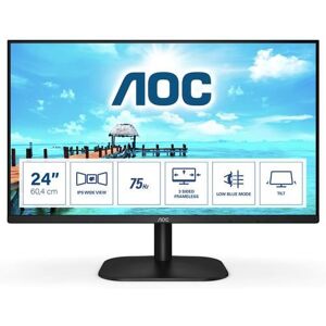 AOC 24B2XH - Écran LED - 23.8" - 1920 x 1080 Full HD (1080p) @ 75 Hz - IPS - 250 cd/m² - 1000:1 - 8 ms - HDMI, VGA - noir Noir - Publicité