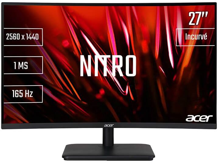 ACER Moniteur PC ACER 27" curved QHD ED270UP 165HZ 1MS