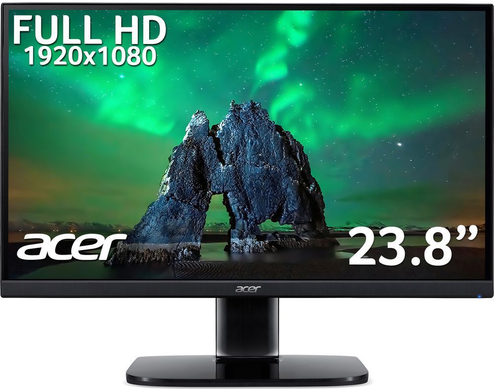 Acer KA240Ybi Full HD 23.8" IPS LED Monitor - Black, Black