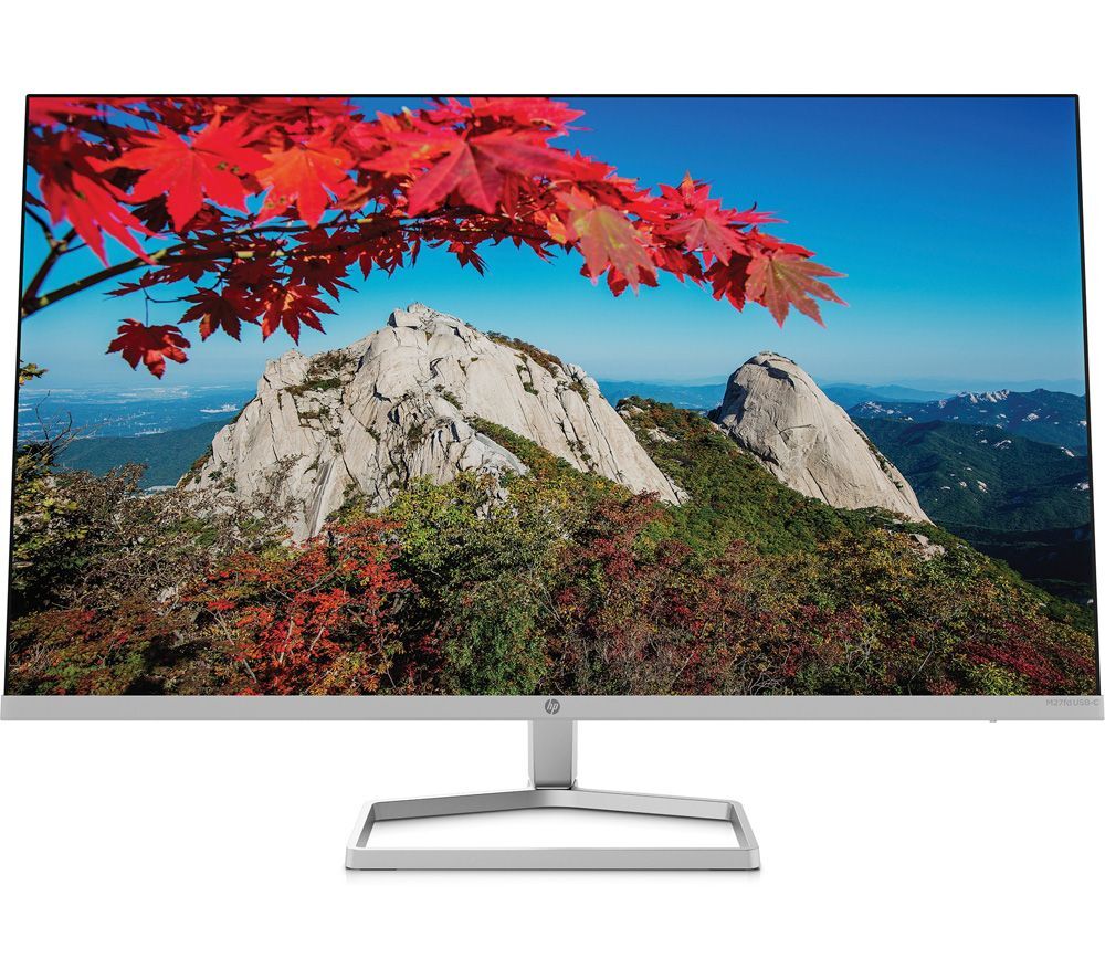 HP M27fd Full HD 27" IPS LCD Monitor - Silver &amp; Black, Silver