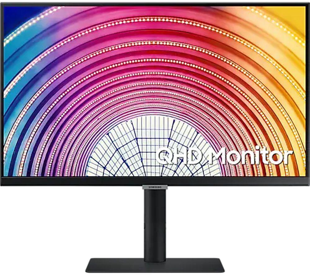 SAMSUNG LS24A600NWUXXU Quad HD 24" LED Monitor - Black, Black