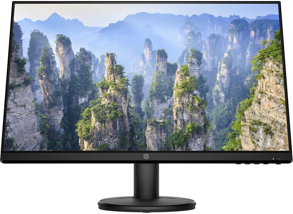 HP V24i Full HD 23.8" IPS LCD Monitor - Black, Black