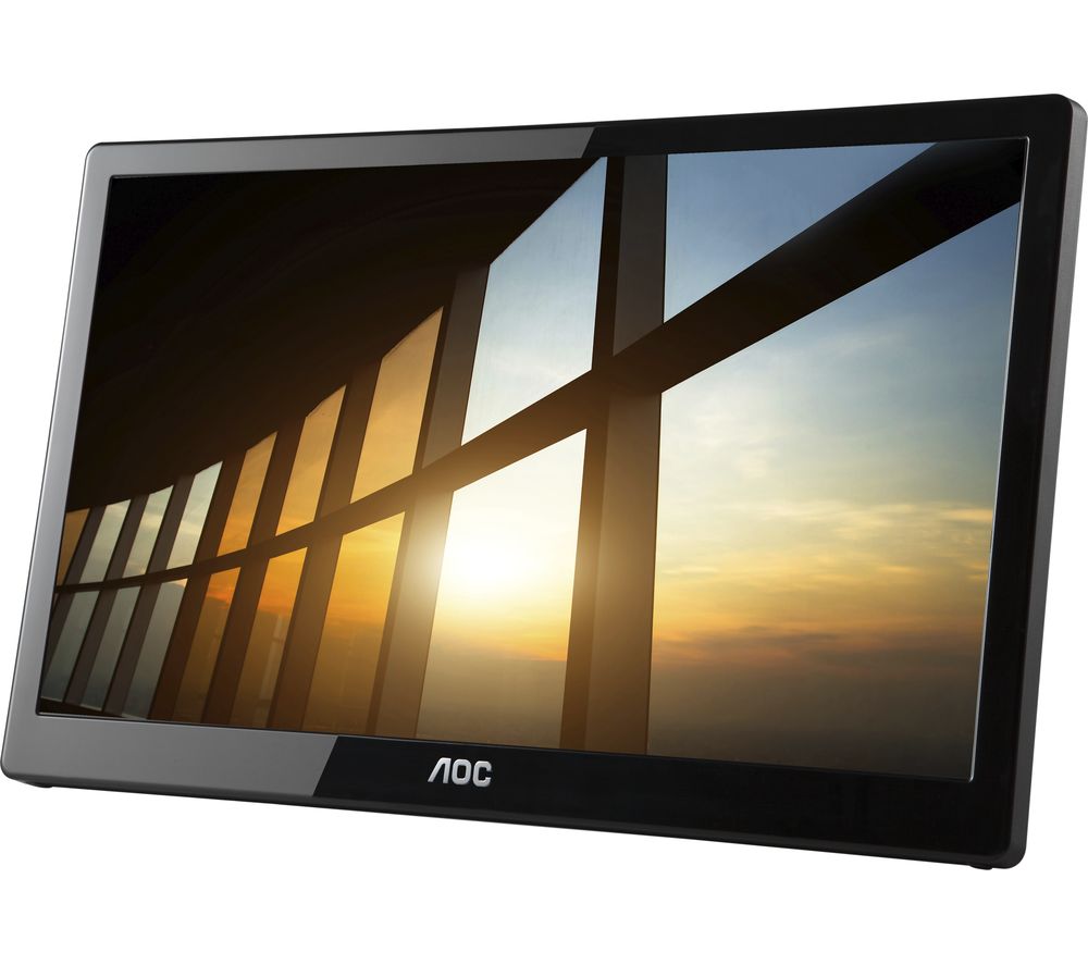 AOC I1659FWUX Full HD 16" LED Portable Monitor - Black, Black