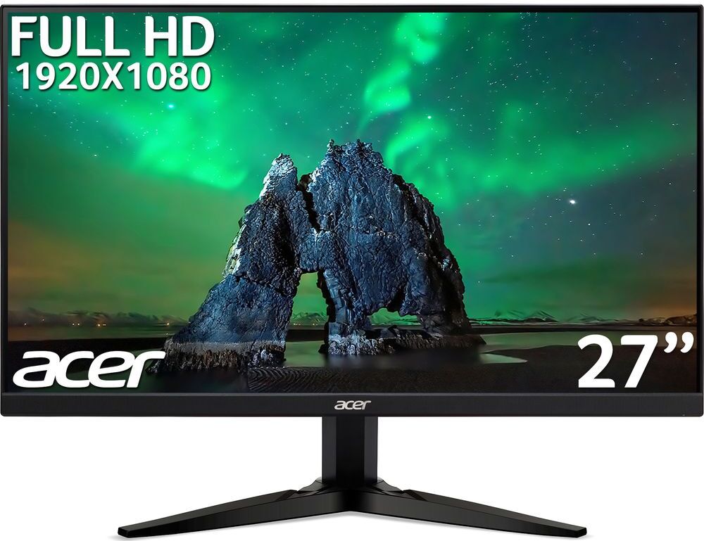 Acer KG271G Full HD 27" IPS LED Monitor - Black, Black